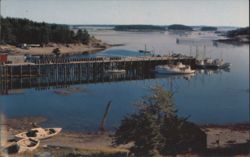 Wharf Fishing Village, Bay of Fundy Postcard
