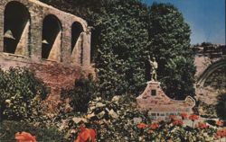 San Juan Capistrano Mission Courtyard and Bells Postcard