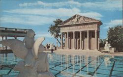 Neptune Pool and Greco-Roman Temple, Hearst San Simeon Postcard