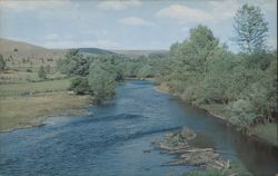 John Day River in the John Day Valley Postcard