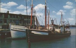 Fishing Boats Mother Frances and St. Marco at T Wharf Postcard