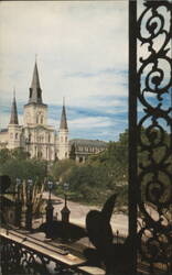 St. Louis Cathedral from Pontalba Balcony Postcard