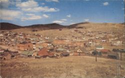 Panoramic View of Cripple Creek and Surrounding Hills Postcard