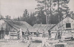 Lumber Camp, East Tawas Centennial 1862-1962 Postcard