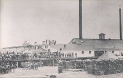 Holland, Emery and Company Mill and Crew Postcard