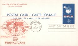 8c International Rate 1967 First Day of Issue Postcard