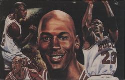 Michael Jordan Chicago Bulls #23 Sports Exposure Postcard