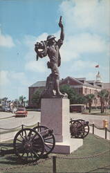 "Iron Mike" Statue, Marine Corps Recruit Depot Postcard