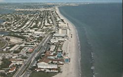 Aerial View Looking South Along the Gulf of Mexico Postcard