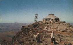 Fire Tower and Shelter at Summit of Whiteface Mountain Postcard