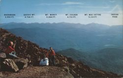 View from Whiteface Mountain Summit, Adirondack Mountains Postcard