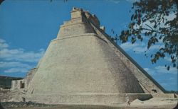 Temple of the Magician (Templo del Adivino) Postcard