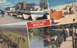 Greetings from Redcar Multi-View Scenes Postcard