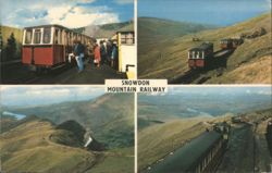 Snowdon Mountain Railway Multi-View Scenes Postcard