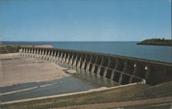 Garrison Dam Spillway on the Missouri River Postcard
