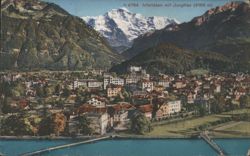 Interlaken mit Jungfrau (4166 m) Postcard