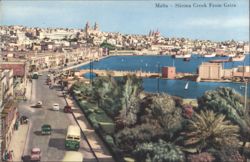 Sliema Creek and Waterfront Road Postcard