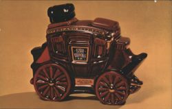 Ezra Brooks Overland Express Stagecoach Whiskey Decanter Postcard