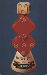 Ezra Brooks Harolds Club Reno Dice Whiskey Decanter Postcard