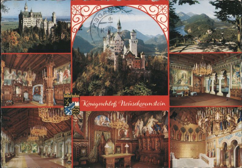 Königsschloß Neuschwanstein Multi-View Exterior & Interior Füssen Germany