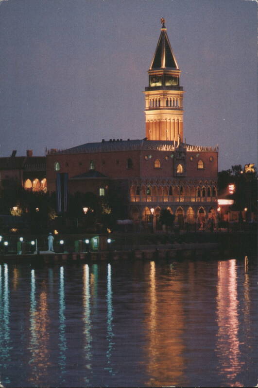 Italy Pavilion at Night, World Showcase, Epcot Center
