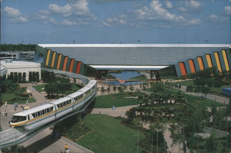 Universe of Energy Pavilion and Monorail, EPCOT Center Lake Buena Vista Florida