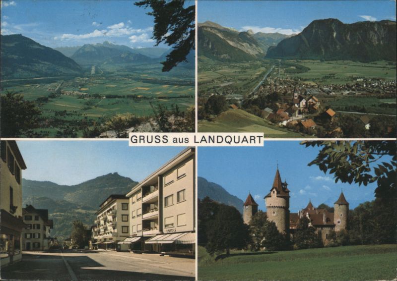 Landquart, Mastrils, and Marschlins Castle Multi-View Switzerland
