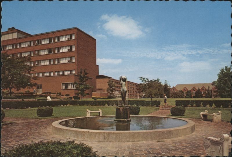 Sunken Gardens and Eve Statue, I. U. Medical Center Indianapolis