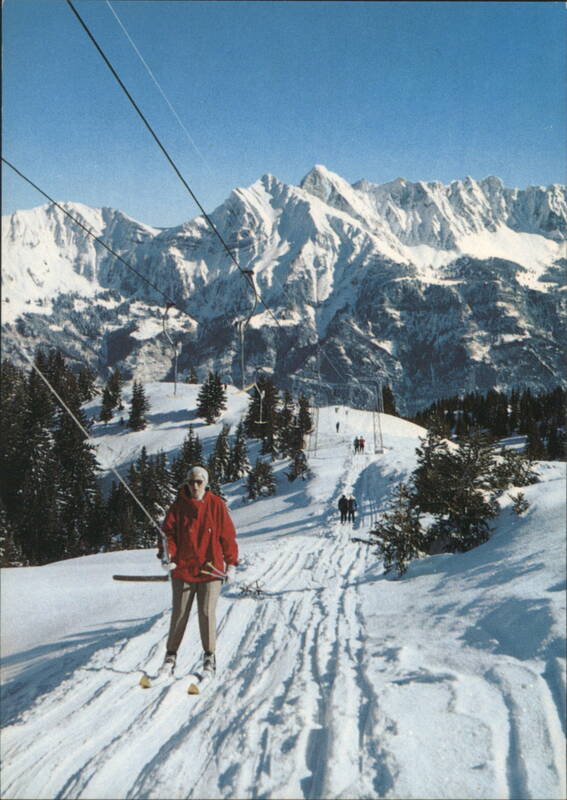 Skilift Obersäss mit Sichelchamm, Flumserberge Switzerland