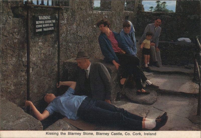 Kissing the Blarney Stone, Blarney Castle Ireland