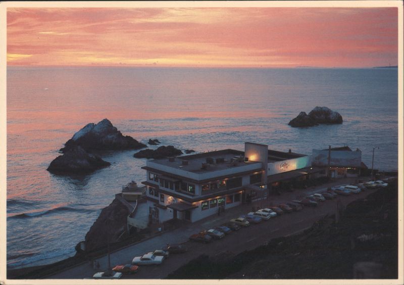 Cliff House and Seal Rocks at Sunset San Francisco California