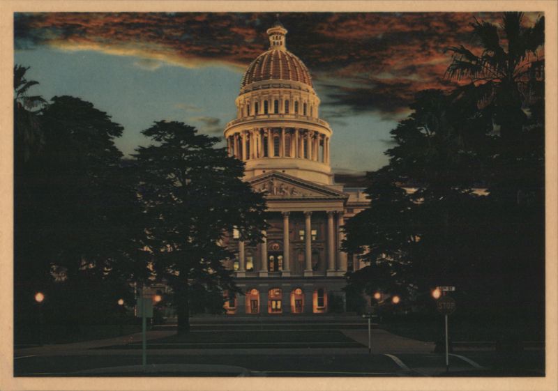 California State Capitol Building at Sundown Sacramento