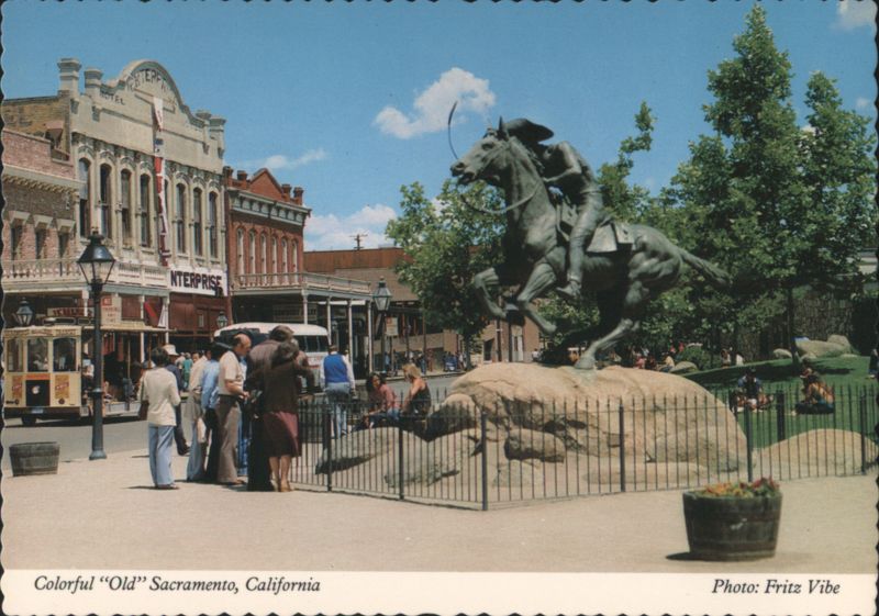 Pony Express Statue, Old Sacramento State Historical Park California