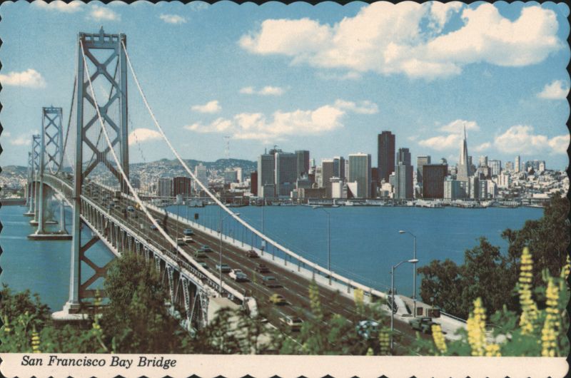 San Francisco Bay Bridge from Yerba Buena Island California
