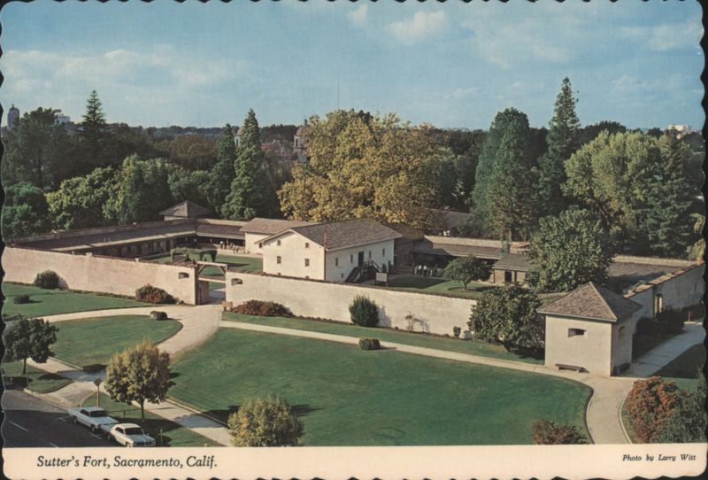 Aerial View of Sutter's Fort Historic Landmark Sacramento California