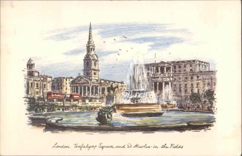 Trafalgar Square and St. Martin-in-the-Fields London United Kingdom