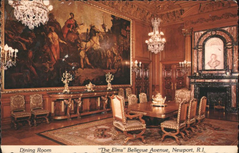 Dining Room, The Elms, Bellevue Avenue Newport Rhode Island