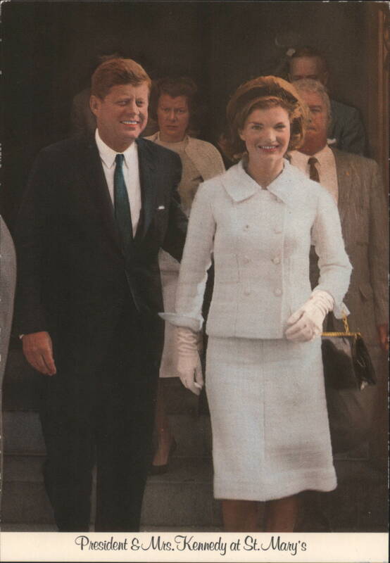 President & Mrs. Kennedy at St. Mary's Newport Rhode Island