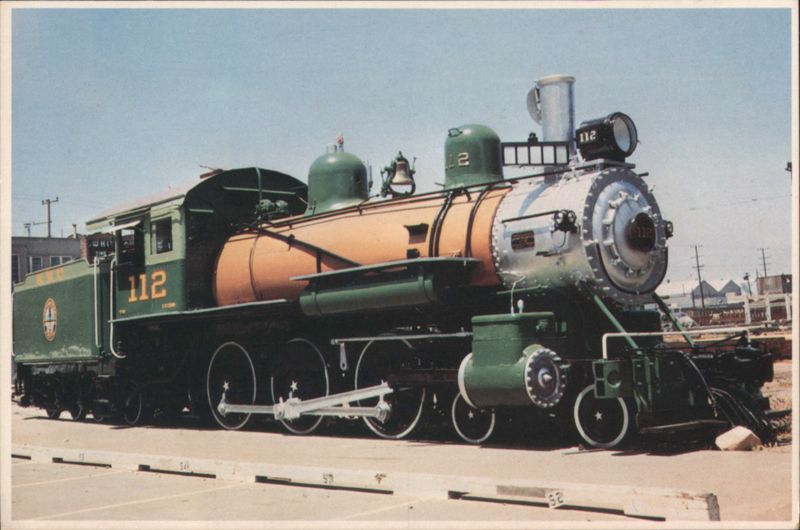 Northwestern Pacific Engine #112, Railroad Museum Sacramento California