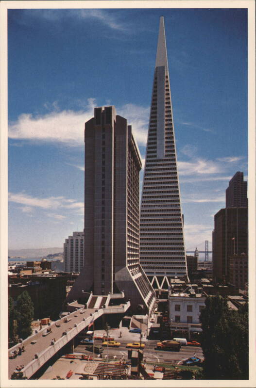 Holiday Inn and Transamerica Building Skyscrapers San Francisco California