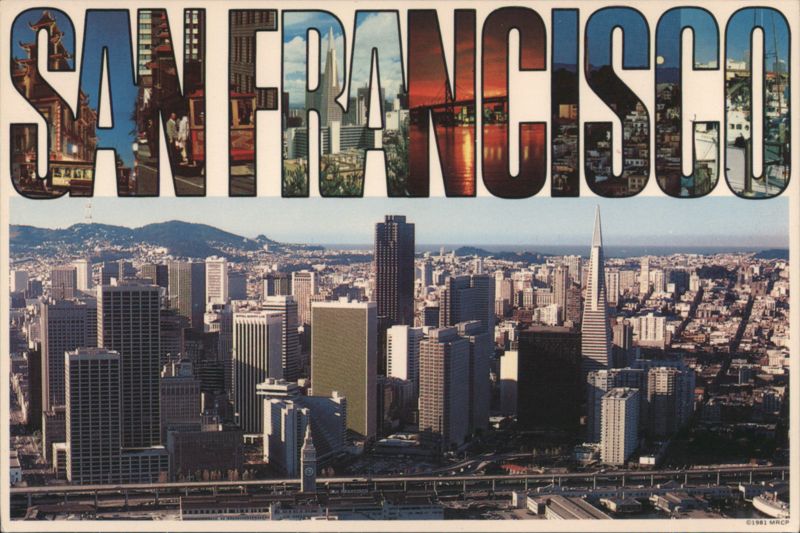 San Francisco Financial District Skyline Highlights California