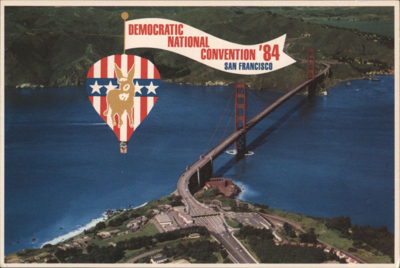 1984 Democratic National Convention, Golden Gate Bridge San Francisco California