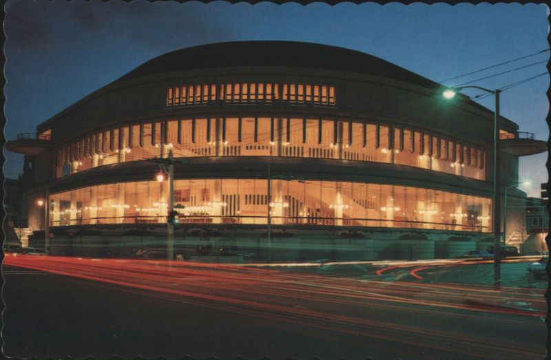 Louise M. Davies Symphony Hall at Night San Francisco California