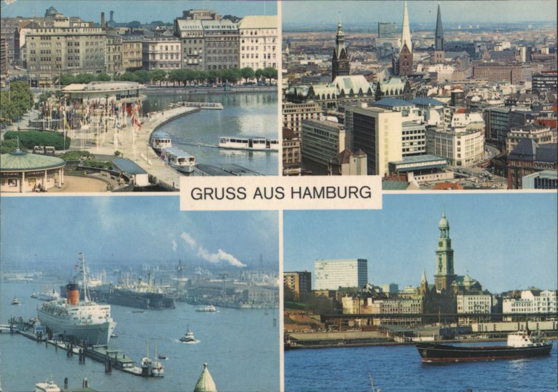 Gruss aus Hamburg Multi-View City and Port Scenes Germany