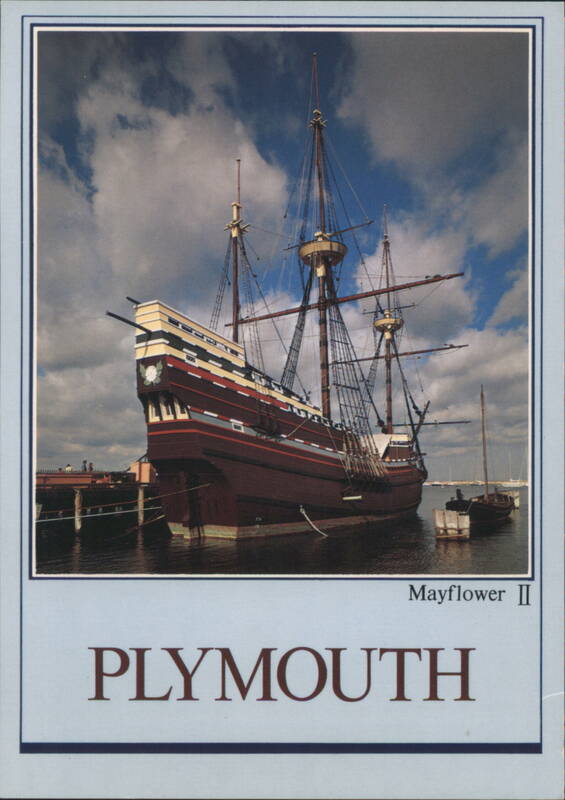 Mayflower II Docked in Plymouth Harbor Massachusetts
