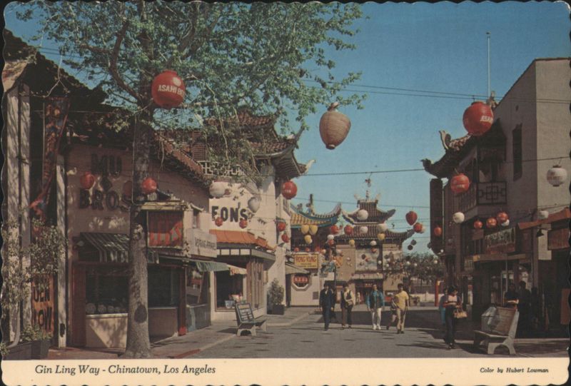 Gin Ling Way, Street of the Golden Palace, Chinatown Los Angeles California