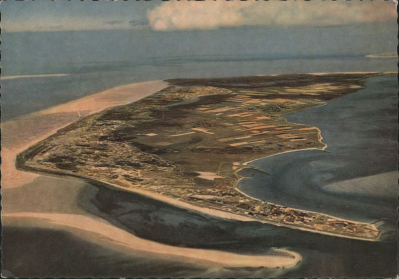 Aerial View of Amrum Island, North Sea Germany