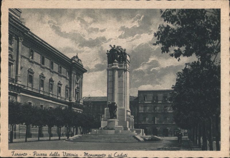 Piazza della Vittoria and Monumento ai Caduti Taranto Italy