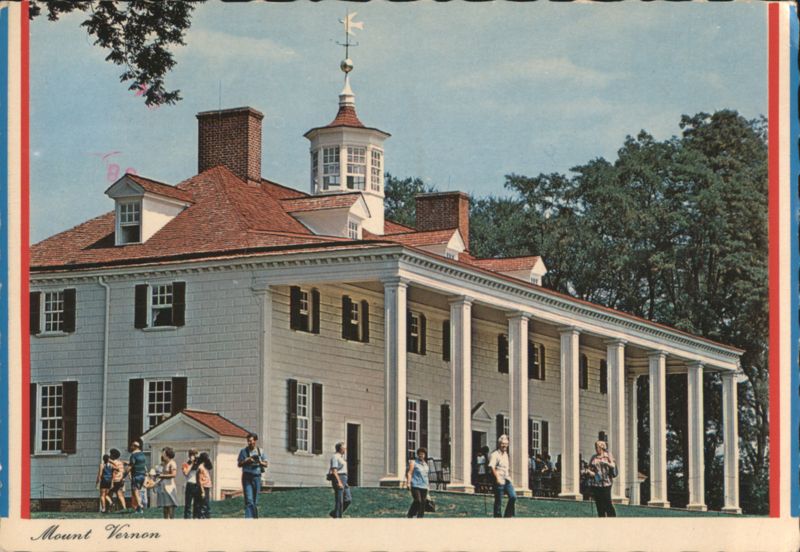 East Front of Mount Vernon, George Washington's Home Virginia