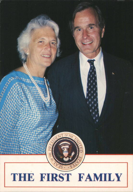 Barbara Pierce Bush & George H.W. Bush, The First Family